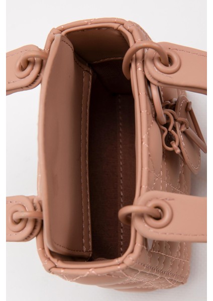 Pembe Mini Boy Aksesuar Detaylı El Çantası modelleri