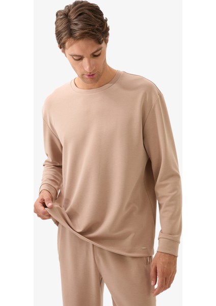 Erkek T-Shirt 40826 - Kahverengi modelleri