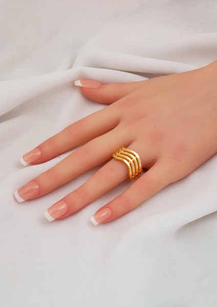 14 Ayar Altın Zikzaklı Ajda Yüzük fiyatları