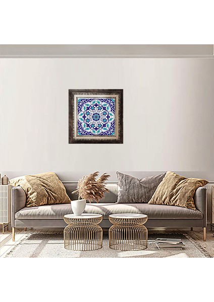 20x20 Cm Ac 92 Osmanlı Mavi Beyaz Kütahya Çini Pano fiyatları