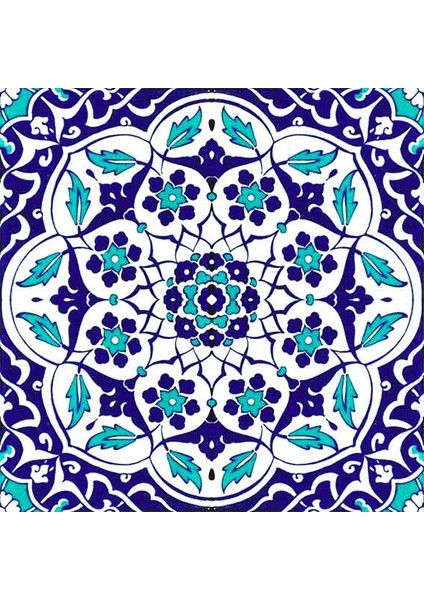 20x20 Cm Ac 92 Osmanlı Mavi Beyaz Kütahya Çini Pano modelleri