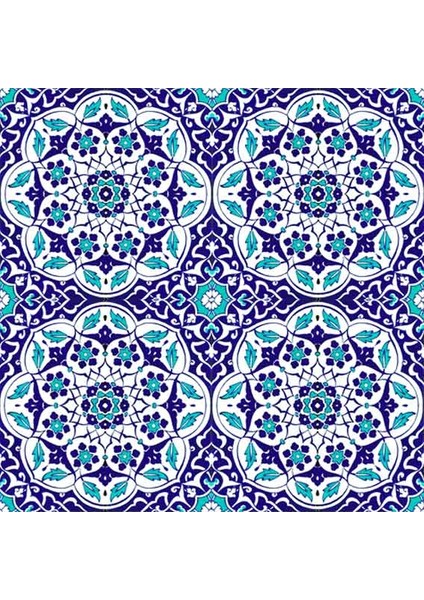 20x20 Cm Ac 92 Osmanlı Mavi Beyaz Kütahya Çini Pano fırsatları