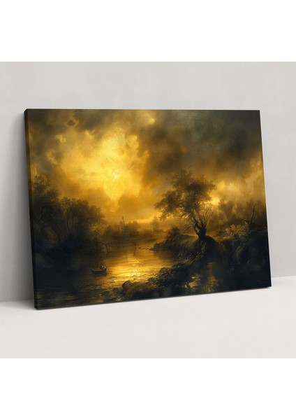 Rembrandt Manzaralı Kanvas Tablo - Rembrandt Kanvas Tablo Duvar Sanatı