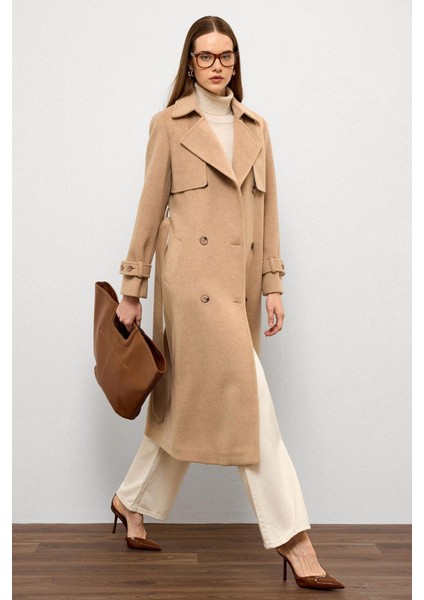 Pelerin Detaylı Kruvaze Kaban A.kamel 3091 fırsatları