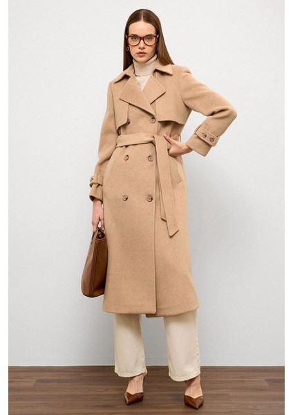 Pelerin Detaylı Kruvaze Kaban A.kamel 3091 indirimleri