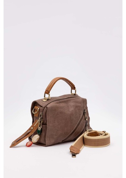 Camel Çapraz Fermuar Detaylı Sırt Çantası fiyatları