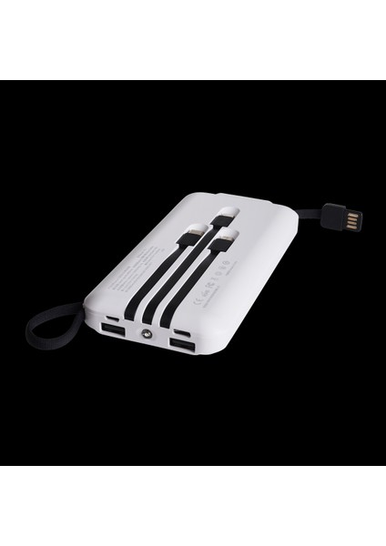 İXtech IX-PB013 10.000 Mah El Fenerli Çoklu Şarj Özellikli Powerbank Taşınabilir Şarj Cihazı - Beyaz fırsatları