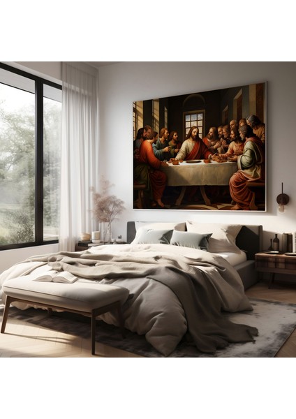 Rönesans 'son Akşam Yemeği' Kanvas Tablo - Leonardo Da Vinci Duvar Sanatı Çoğaltma fiyatları