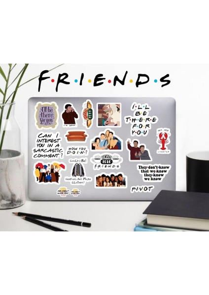 Major Selection Friends Seri 2 Sticker Seti, Çıkartma, Ajanda Bujo Scrapbook Kolaj Etiket Bullet Journal