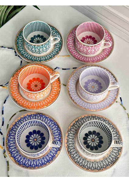 Çay Fincanı Papatya 6 Kişilik 12 Parça fiyatları