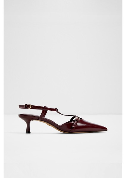 Galatrix Ayakkabı Orta Boy Topuklu - Kırmızı