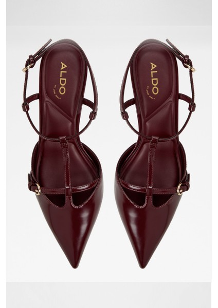 Galatrix Ayakkabı Orta Boy Topuklu - Kırmızı