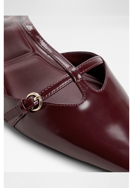 Galatrix Ayakkabı Orta Boy Topuklu - Kırmızı