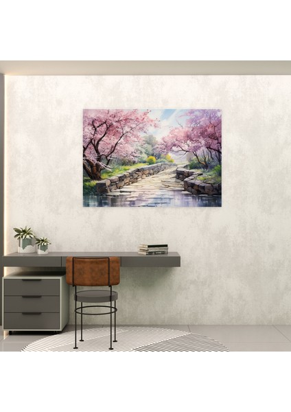 Kiraz Çiçeği Zen Bahçesi Kanvas Tablo - Zen Bahçesi Kiraz Çiçeği Zen Bahçesi Duvar Sanatı fiyatları
