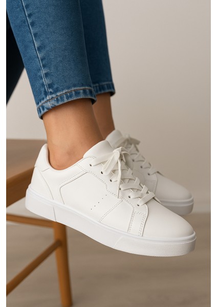 VELORA PARİS Sneakers Beyaz Kombin Ayakkabısı