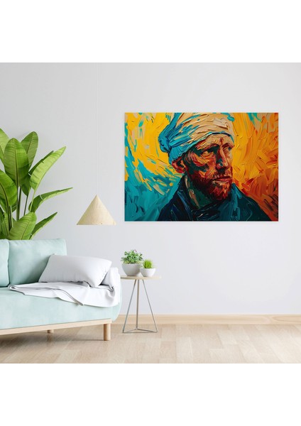 Bandajlı Kulaklı Kendi Portresi Duvar Sanatı - Vincent Van Gogh Kanvas Tablo Ev Dekorasyonu Duvar Sanatı modelleri