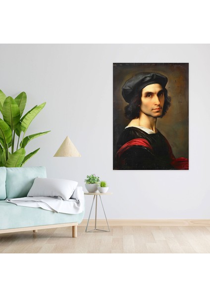 Raffaello Sanzio Portre Kanvas Tablo - Ev Dekorasyonu Duvar Sanatı fiyatları