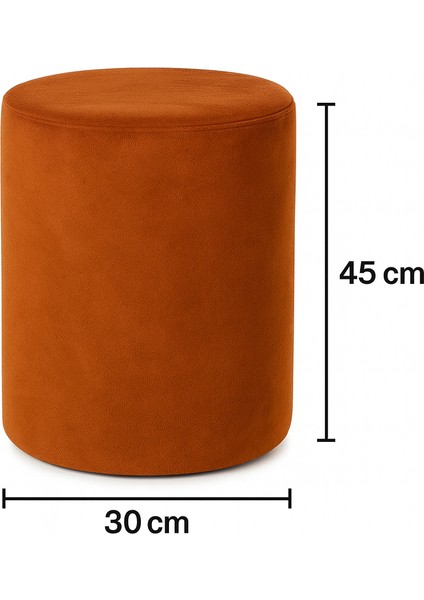 30X30X45 Yuvarlak Babyface Kumaş Puf – Salon, Yatak Odası, Makyaj Masası Pufu fiyatları