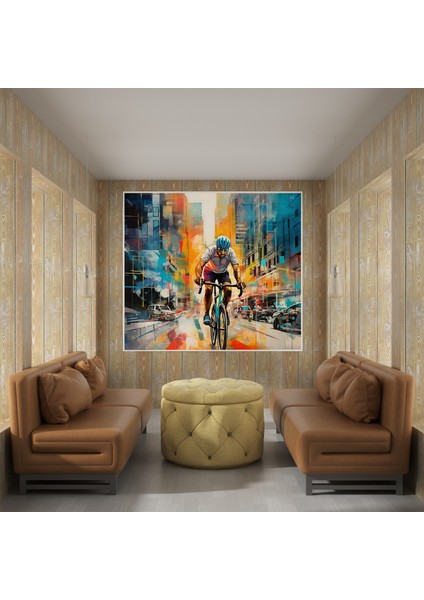 Şehir Hızı - Modern Karışık Medya Kanvas Tablo fiyatları
