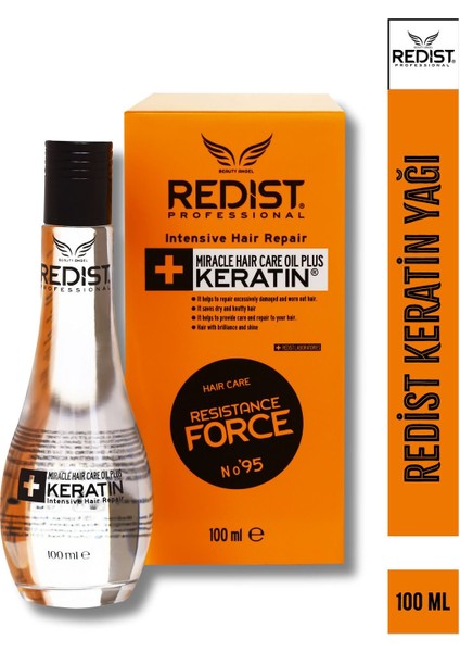 Suya Dayanıklı Keratinli Saç Bakım Yağı 100 ml Yıpranmış Saçlar İçin Onarıcı ve Güçlendirici modelleri