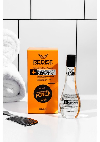 Suya Dayanıklı Keratinli Saç Bakım Yağı 100 ml Yıpranmış Saçlar İçin Onarıcı ve Güçlendirici