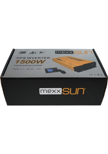 Mexxsun 12V 1500W Tam Sinüs Ups (Remote Ekran) Inverter modelleri