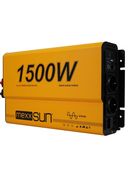 Mexxsun 12V 1500W Tam Sinüs Ups (Remote Ekran) Inverter indirimleri