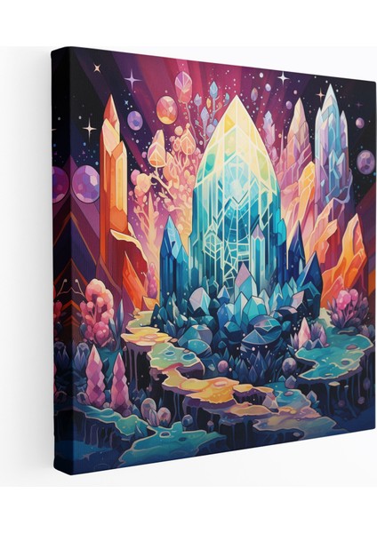 Şifalı Taşlar Duvar Sanatı - Ruhani Ruhbilim Geometrik Desenler Ev Dekorasyonu