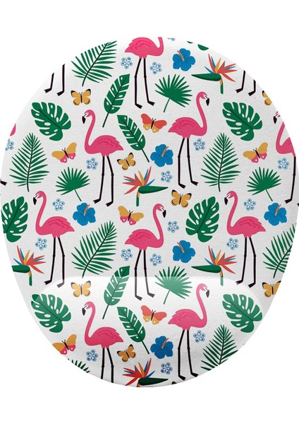 Fikirler Flamingo Desenli Bilek Destekli Mouse Pad