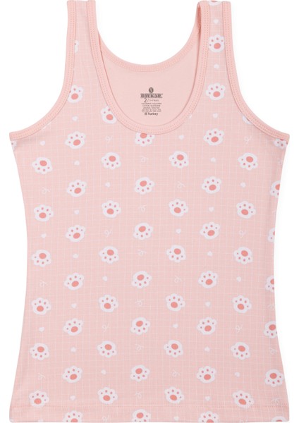 Kız Çocuk Kalın Askılı Renkli Baskılı Klasik Atlet 3'lü Paket 4362 Beyaz indirimleri