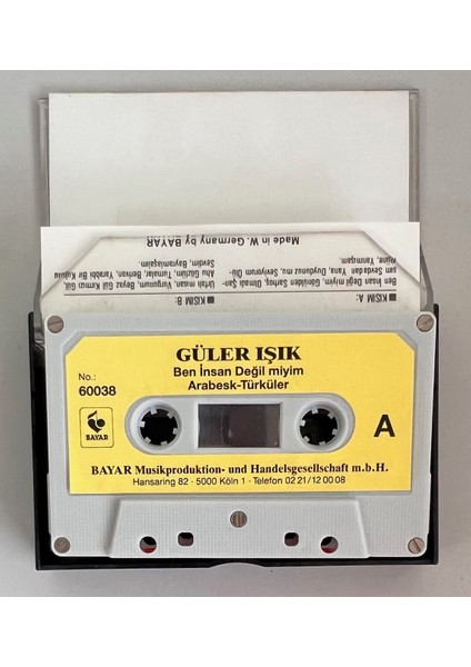 Güler Işık Ben Insan Değil Miyim Bayar Alman Baskı Kaset (Orjnal Dönem Alman Baskı Kaset) fiyatları