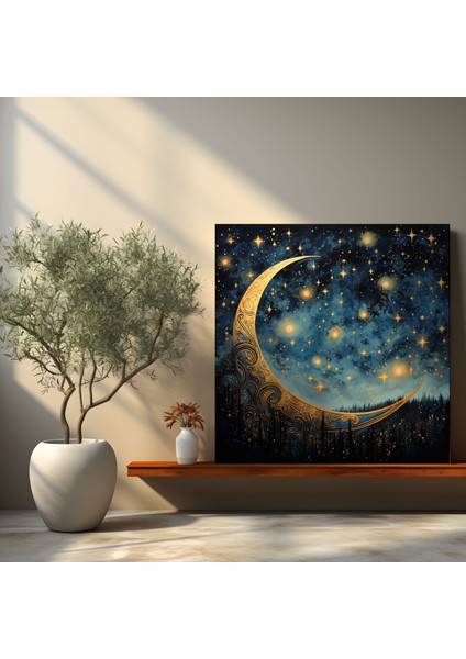 Gök Cisimli Ruhani Duvar Sanatı - Ruhani Duvar Dekorasyonu Kanvas Tablo Sanatı Ev Dekorasyonu modelleri