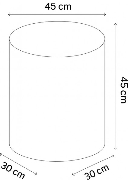Babyface Kumaş Yuvarlak Puf 30X30X45 cm – Hardal Sarısı fiyatları