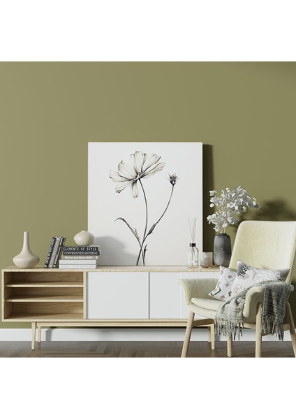 Vahşi Çiçekler Kanvas Tablo - Minimalist Duvar Sanatı - Ev Dekorasyonu Için Vahşi Çiçekler fiyatları