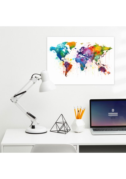 Kırpılmış Dünya Haritası Duvar Sanatı - Dünya Haritası Oyunbaz Duvar Dekorasyonu Duvar Sanatı fiyatları