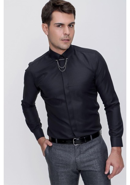 Gk 629 Siyah Klasik Gömlek fiyatları