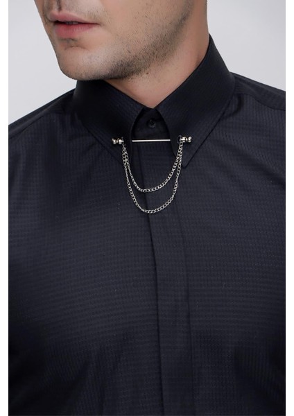 Gk 629 Siyah Klasik Gömlek indirimleri