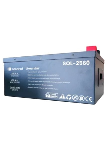 25.6 V 100AH Lityum Akü