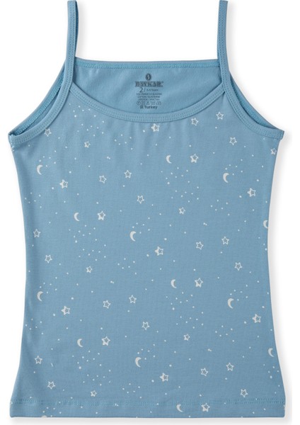 Kız Çocuk Pamuklu Ince Ip Askılı Renkli Baskılı Klasik Atlet 3lü Paket 4666 Renkli indirimleri