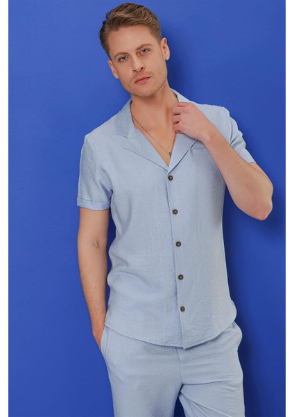 G 1549 Slim Fit Mavi Klasik Gömlek fiyatları