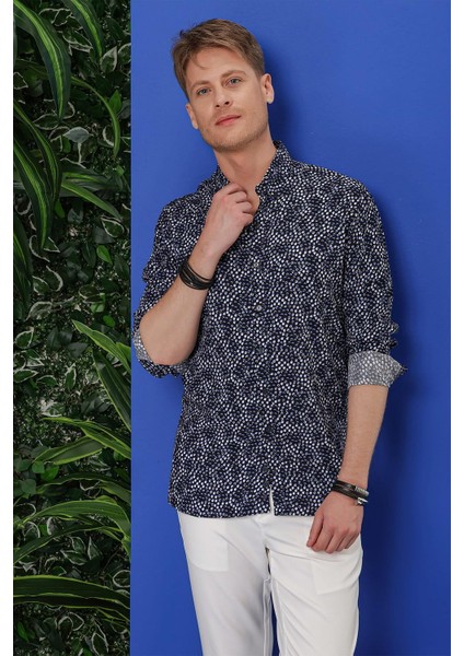 G 1539 Slim Fit Siyah Klasik Gömlek modelleri