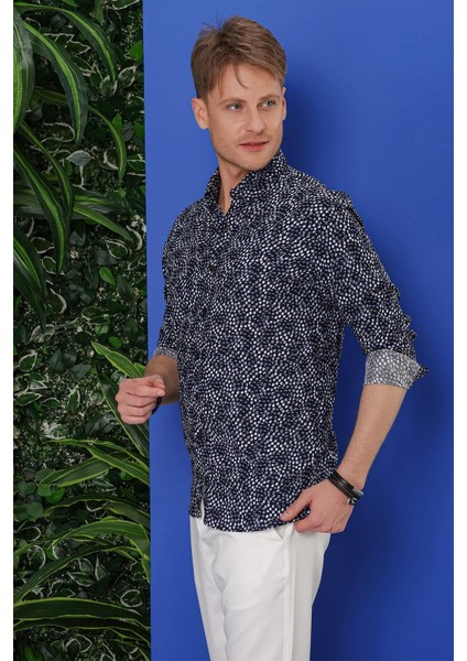 G 1539 Slim Fit Siyah Klasik Gömlek fırsatları