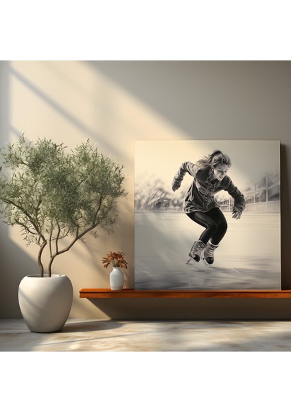 Efsanevi Patenci Kömür Rengi Kanvas Tablo fiyatları