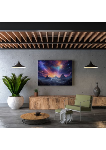 Göksel Ruh Duvar Dekorasyonu - Ruhsal Duvar Dekorasyonu Göksel Manzara Yıldızlar modelleri