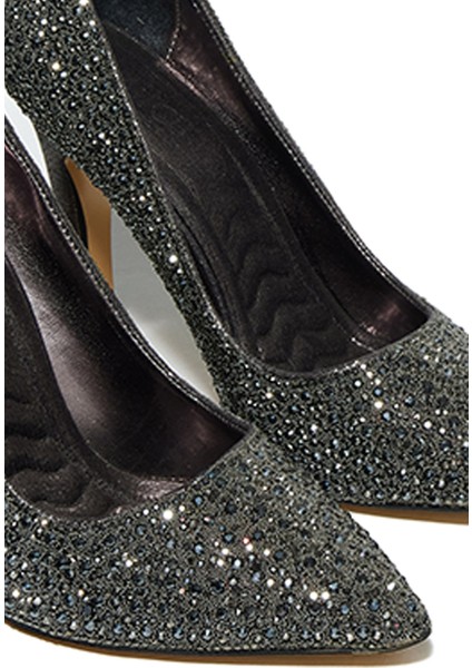 Taşlı Neolit Taban Ince Topuklu Ayakkabı 331-193 Kadın Ayakkabı modelleri