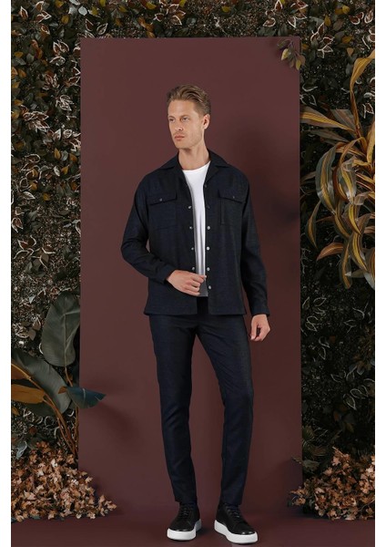 G 1560 Slim Fit Lacivert Klasik Gömlek fiyatları