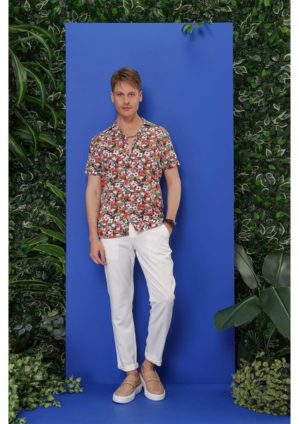 G 1537 Slim Fit Kahve Klasik Gömlek modelleri