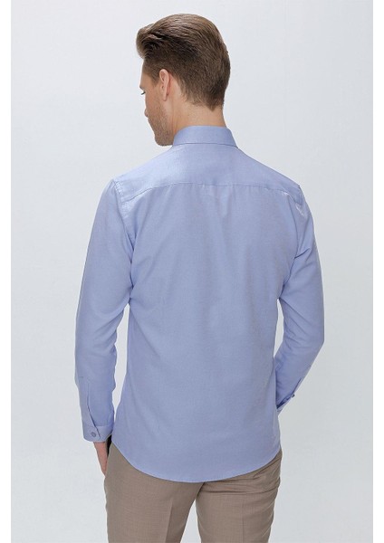 Gk 664 Slim Fit Mavi Klasik Gömlek indirimleri