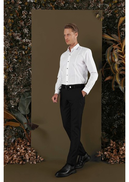 Gk 700 Slim Fit Beyaz Klasik Gömlek fiyatları