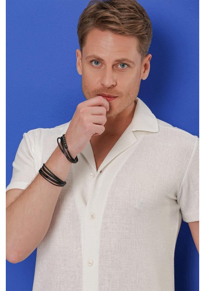 G 1535 Slim Fit Beyaz Klasik Gömlek indirimleri